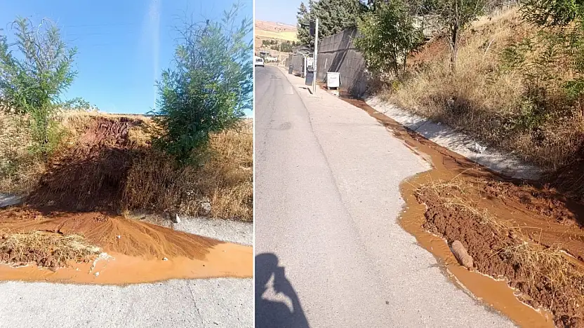 Siirt Üniversitesi Kezer Kavşağı'nda Su Borusu Patladı