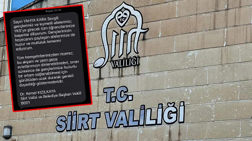 Siirt Belediyesi YKS öncesi vatandaşlara SMS gönderdi
