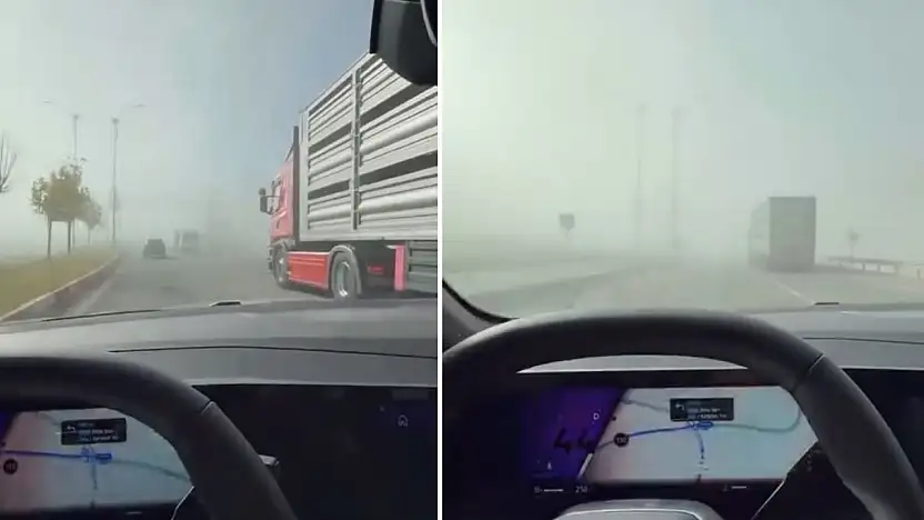 Sürücüler Dikkat! Siirt'in O Noktasında Görüş Mesafesi 50 Metrenin Altına düştü