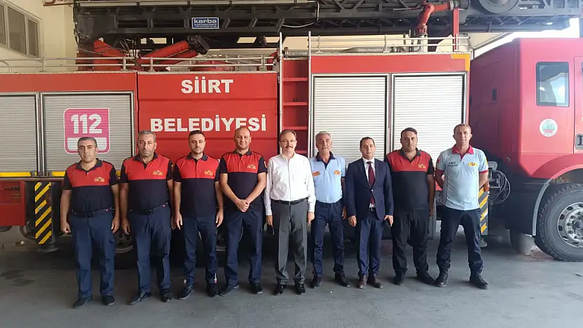 Vali Kızılkaya'dan İtfaiyeye Ziyaret! Siirt'te 6 İtfaiyeciye Dalgıç Kimliği