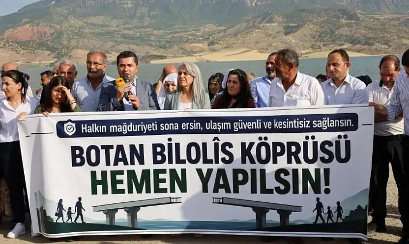 7 Yıldır Beklenen Köprü İçin Siirt'te Ses Yükseldi! DBP Eş Genel Başkanı Uçar'da Açıklamaya Katıldı