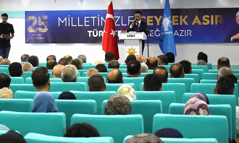 AK Parti Siirt'te 25. Yıl Buluşması: Gider'den ''Türkiye Geleceğe Hazır'' Mesajı