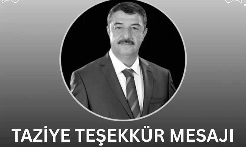 Cellek Ailesinden Taziye Teşekkür Mesajı