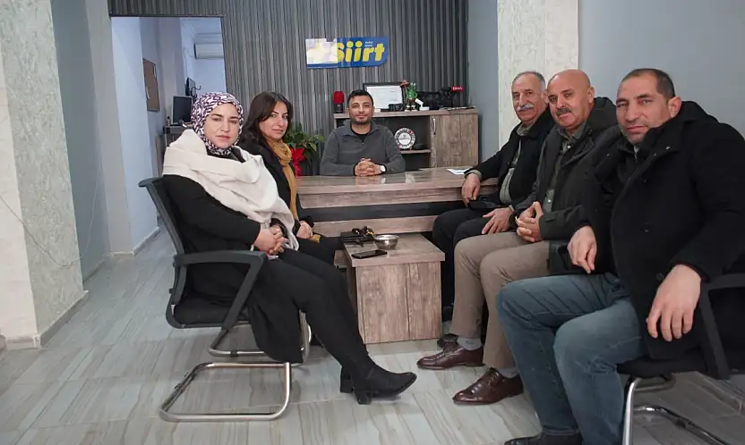 Eş başkanlardan Artı Siirt Haber Ajansı'na ziyaret