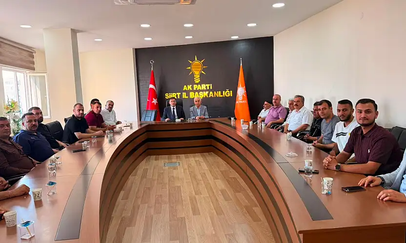 Kızılay Ailesinden AK Parti Siirt İl Başkanı Abdulhekim Gider'e Hayırlı Olsun Ziyareti
