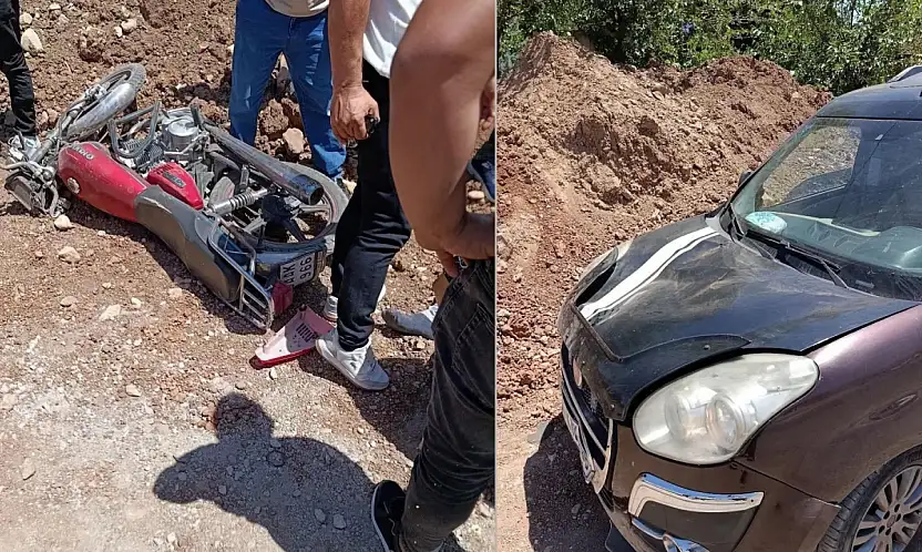 Kurtalan'da Otomobil ile Motosiklet Çarpıştı: 1 Yaralı