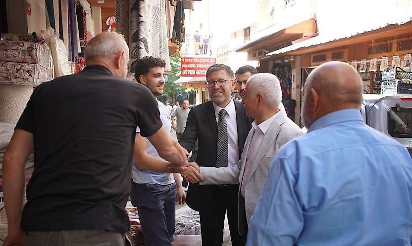 Mervan Gül Ve Abdulhekim Gider'den Helvacılar Çarşısı'nda Esnaf Ziyareti