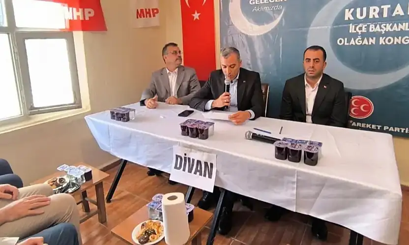MHP Kurtalan İlçe Kongresi Yapıldı: Burhan Polat Güven Tazeledi