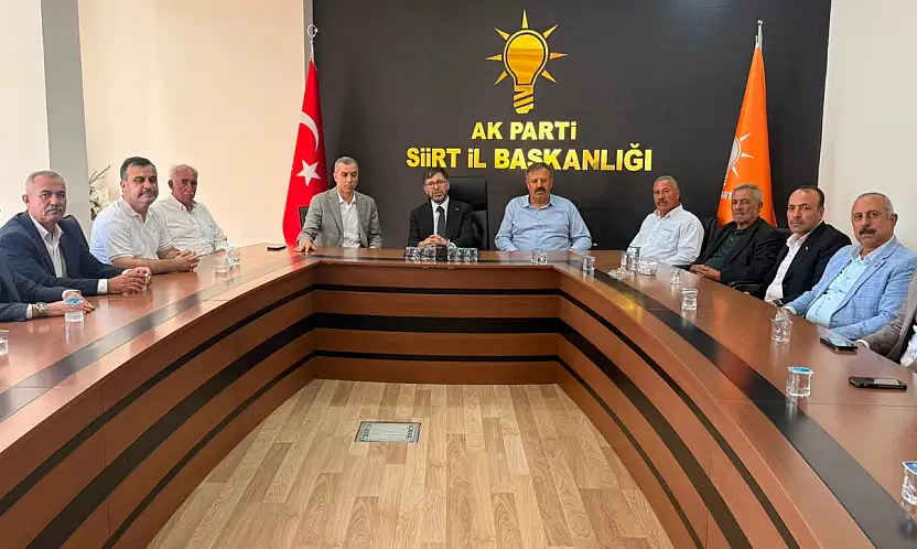 MHP Siirt Teşkilatından AK Parti İl Başkanı Abdülhakim Gider'e Hayırlı Olsun Ziyareti