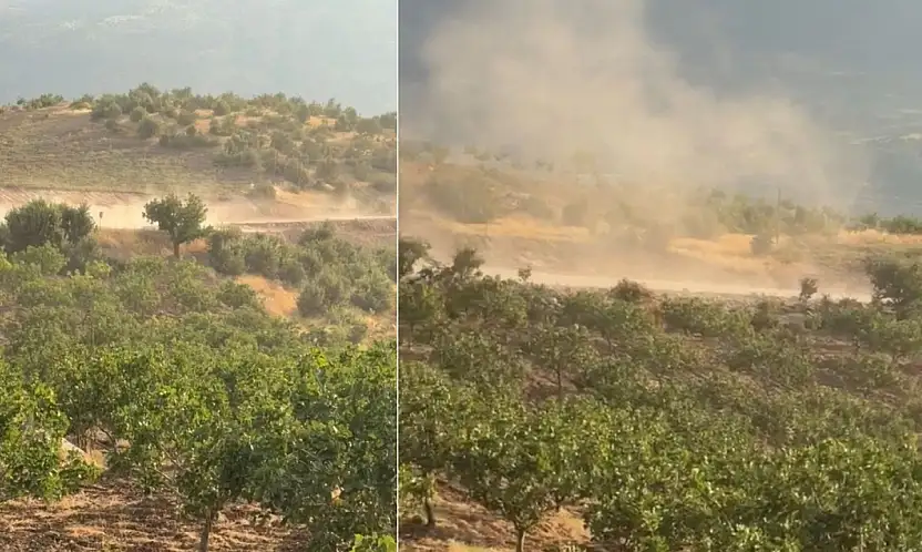 Pervari'de Yol Çalışması Tepkisi: Fıstık Bahçeleri Toz İçinde Kaldı