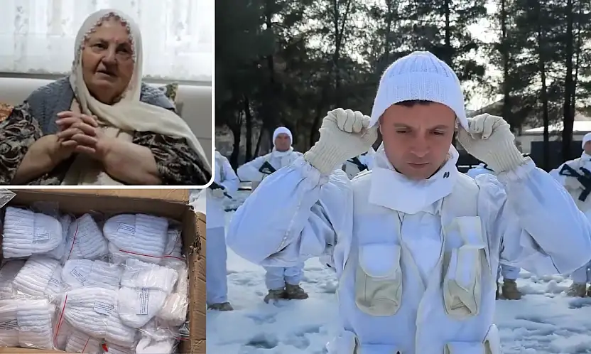 Sabahat teyzeden Siirt'te görev yapan jandarma komandolarına 400 bere