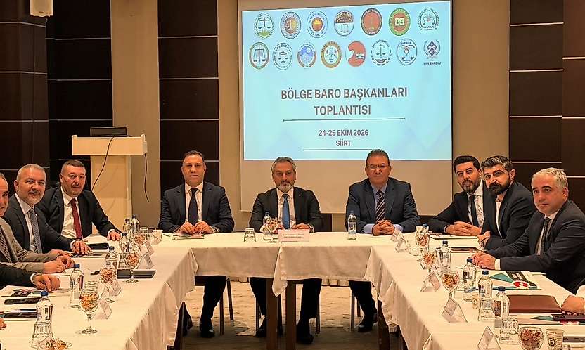 Siirt Barosu Ev Sahipliğinde Yeni Dönemin İlk Bölge Baroları Toplantısı Yapıldı