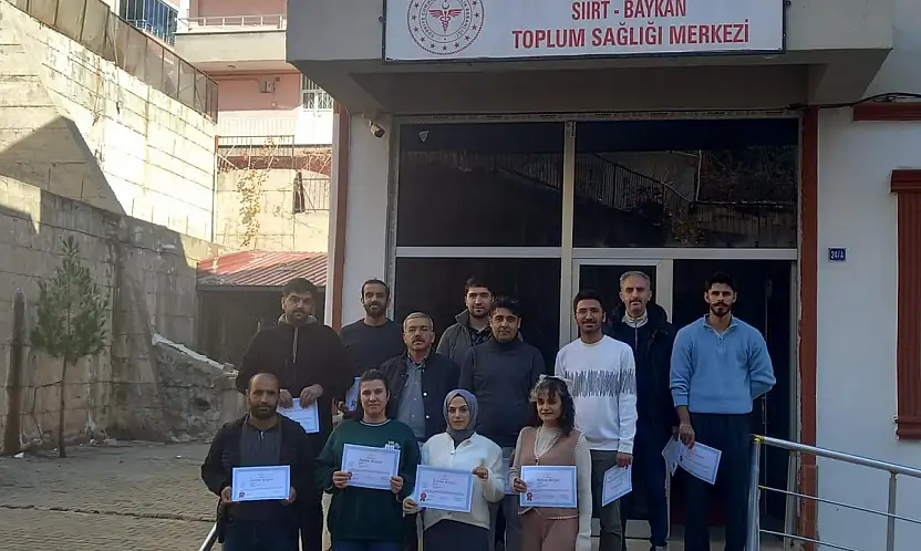 Siirt Baykan'da iş sağlığı ve güvenliği eğitimleri tamamlandı