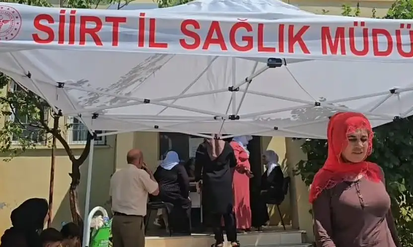 Siirt Baykan'da Ücretsiz Kanser Taramaları Sürüyor