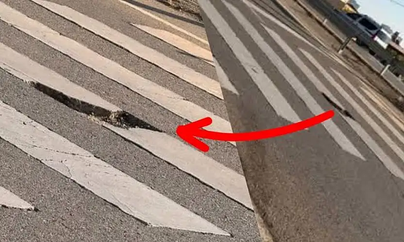 Siirt çevre yolunda tehlike saçan çukur sürücüleri isyan ettirdi