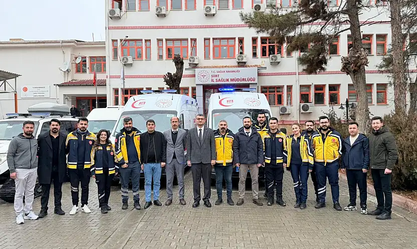 Siirt'e 112 Acil Sağlık Hizmetleri için 2 yeni ambulans tahsis edildi