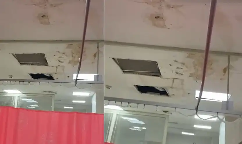 Siirt Eğitim ve Araştırma Hastanesi Acil Servisindeki Paslı Tavan Tepki Çekti