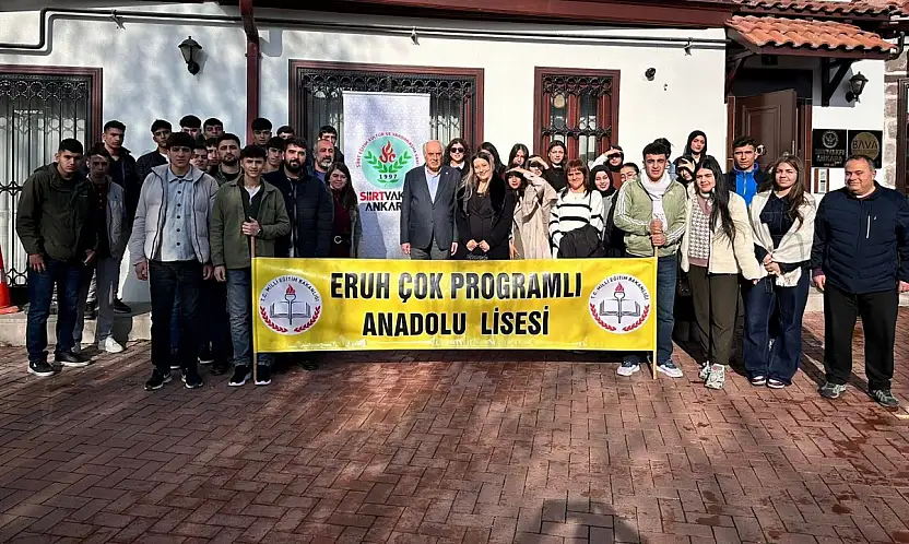 Siirt Eruhlu öğrenciler Ankara'yı gezdi, Siirt Vakfı'na konuk oldu