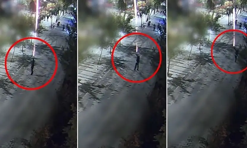 Siirt Güres Caddesinde Havai Fişek Atan Şahsa Ceza Kesildi