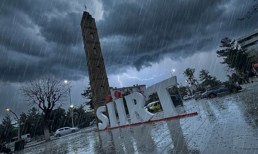 Siirt için sağanak yağış uyarısı: Gök gürültülü yağış bekleniyor