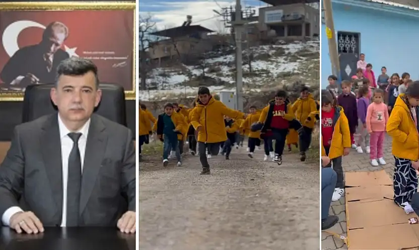 Siirt İl Emniyet Müdürü Necmettin Öztürk, Şirvan Taşlı köyünde öğrencilerin yüzünü güldürdü