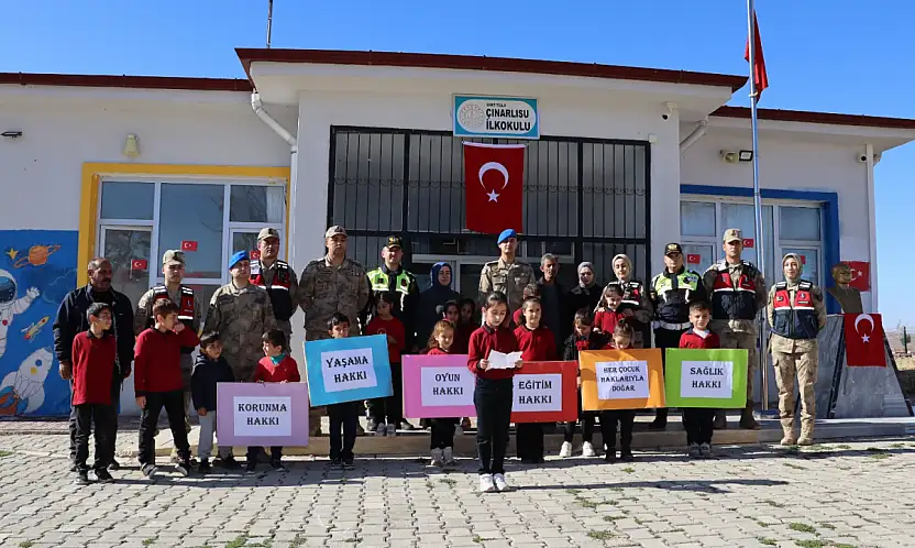 Siirt İl Jandarma Komutanlığı'ndan Dünya Çocuk Hakları Günü'ne Özel Farkındalık Etkinlikleri