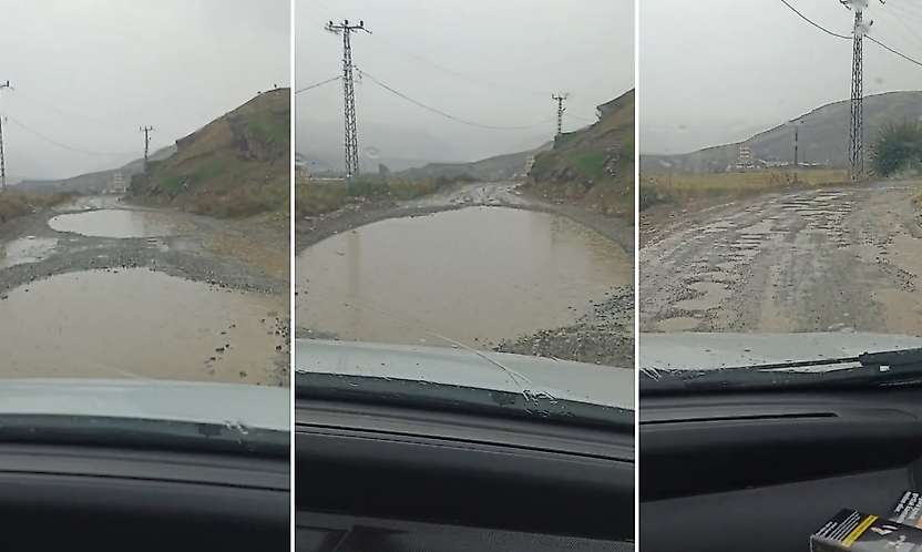 Siirt Kezer Köprübaşı'nda Yol Çilesi: Büyük Çukurlar Ulaşımı Zorlaştırıyor
