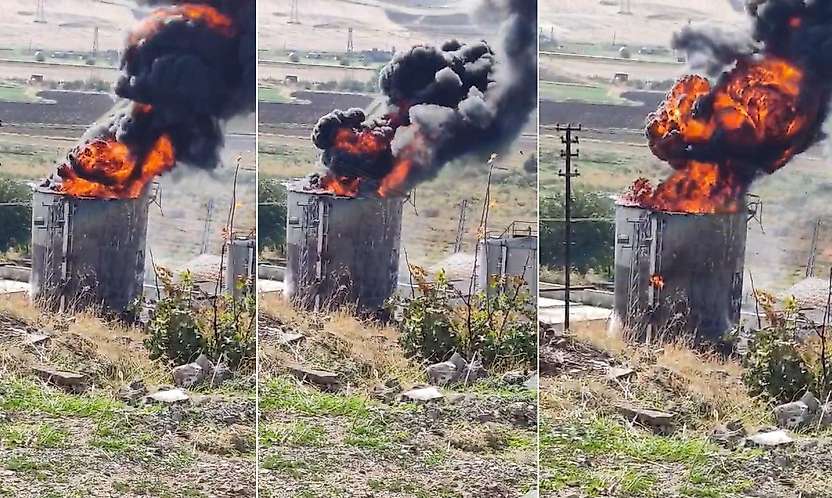 Siirt Kurtalan'daki Petrol Sahasında Yangın Çıktı: 2 İşçi Yaralandı