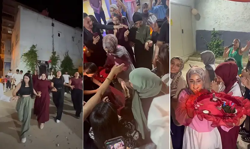 Siirt Kurtalan Öğrenci Yurdu'nda Mezuniyet Kınası Coşkusu