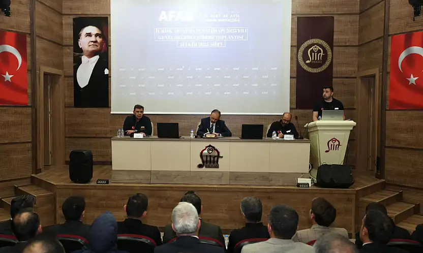 Siirt'te 2025 Afet Risk Azaltma Planı Toplantısı Gerçekleştirildi