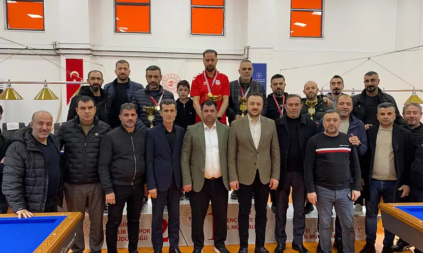 Siirt'te 3 bant bilardo il şampiyonası tamamlandı! İşte dereceye giren kişiler
