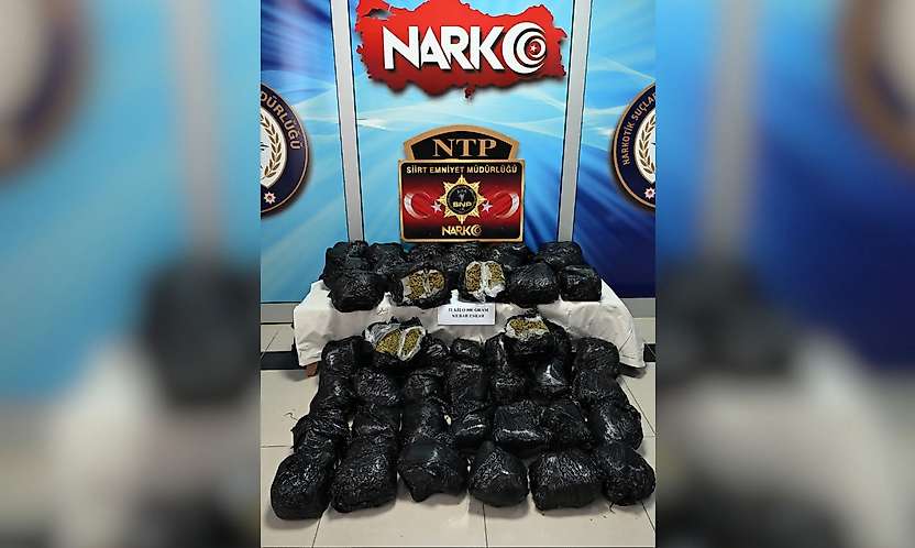 Siirt'te 51 Kilo 800 Gram Esrar Ele Geçirildi: 1 Tutuklama