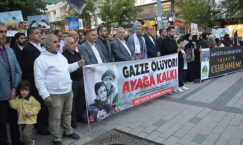 Siirt'te 7 Ekim'in üçüncü yıl dönümünde Filistin'e destek programı düzenlendi