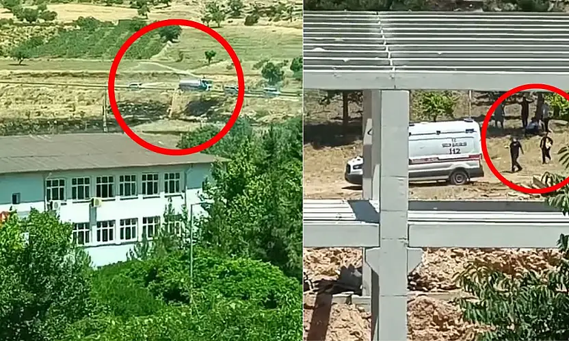 Siirt'te Anız Yangınına Müdahale Eden İtfaiye Eri Dumandan Etkilendi