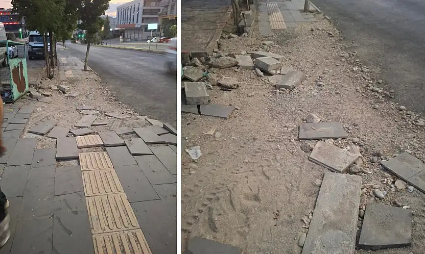 Siirt'te Bozuk Kaldırım Tepki Topladı: ''İlla Kaza mı Olması Gerekiyor?''