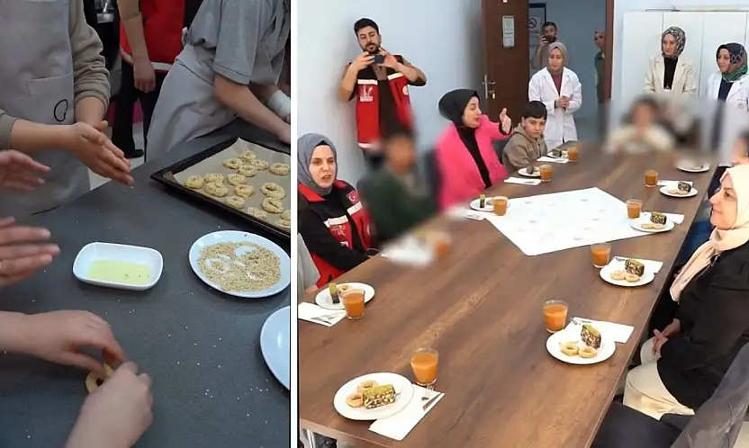 Siirt'te çocuklar geleneksel el sanatlarıyla buluştu! Kandil Simidi yaptı