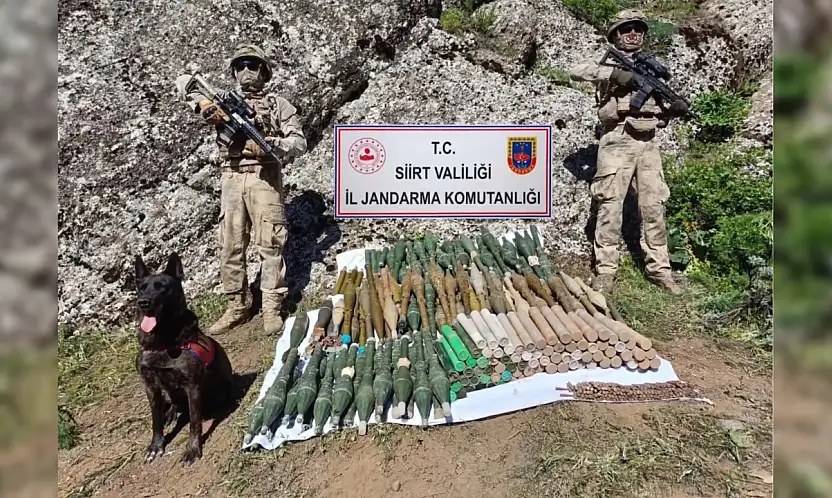 Siirt'te Çok Sayıda Mühimmat Ele Geçirildi Mağara ve Sığınak Kullanılamaz Hale Getirildi