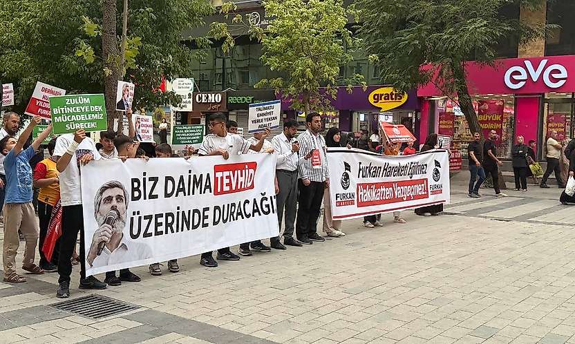 Siirt'te Furkan Vakfı Gönüllülerinden Alparslan Kuytul İçin Basın Açıklaması