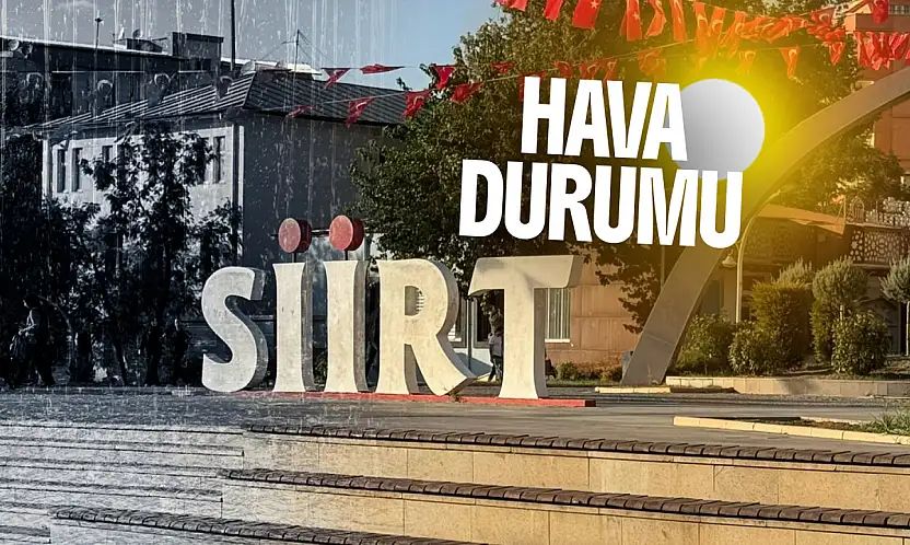 Siirt'te Hafta Boyunca Sıcaklıklar Düşüyor, Bugün Sağanak Yağış Var - Siirt İçin 5 Günlük Hava Durumu