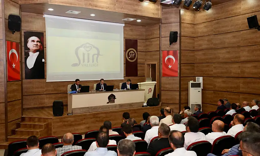 Siirt'te İl Koordinasyon Kurulu Toplandı: Kamu Yatırımları Masaya Yatırıldı