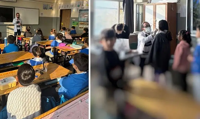 Siirt'te İlkokul Öğrencilerine Ağız ve Diş Sağlığı Eğitimi Verildi! Genel Taramadan Geçirildiler