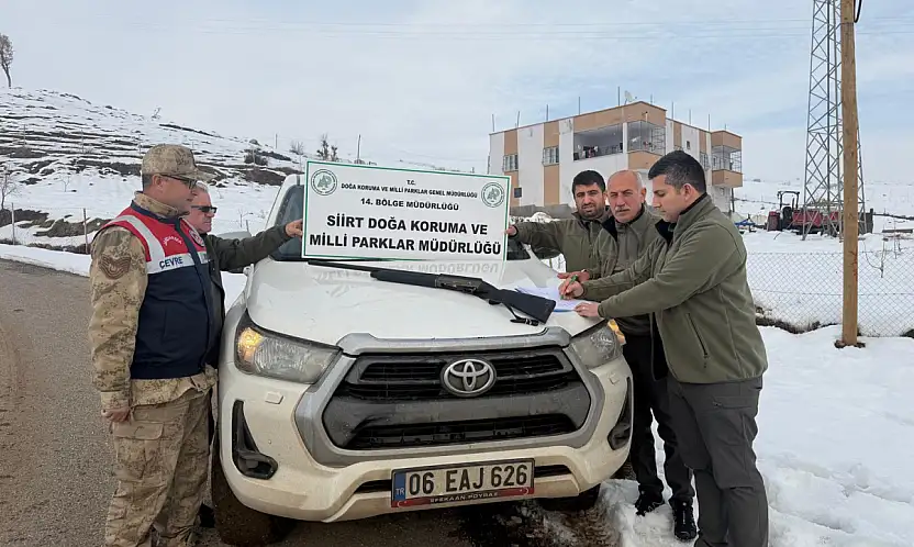 Siirt'te kaçak avcılığa 19 bin 303 TL ceza