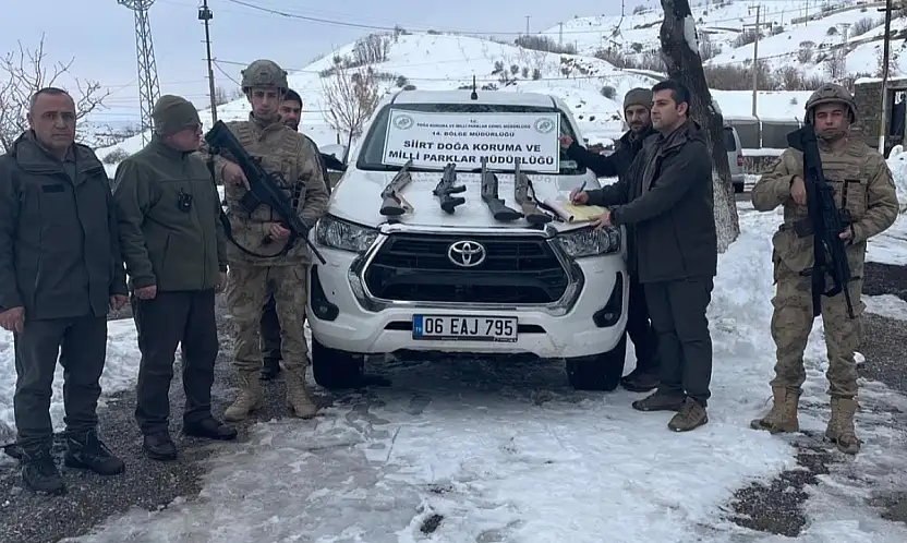 Siirt'te kaçak avcılığa geçit yok: 4 kişiye 77 bin TL ceza