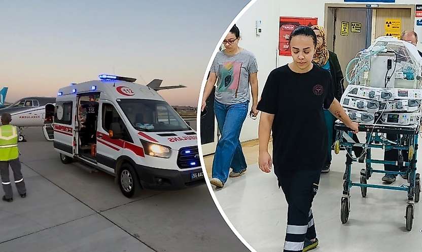 Siirt'te Kalp Yetmezliği Tespit Edilen 8 Günlük Bebek Uçak Ambulansla Ankara'ya Sevk Edildi