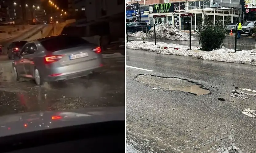 Siirt'te kar temizliği sonrası yollar bozuldu, sürücüler zor anlar yaşıyor