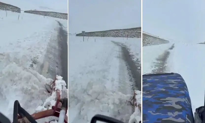 Siirt'te Kar Yağdı, Yol Kapandı… Çözüm Bir Vatandaştan Geldi