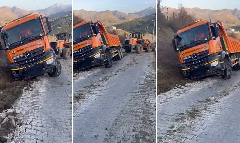 Siirt'te Karayolları Aracı Yoldan Çıktı