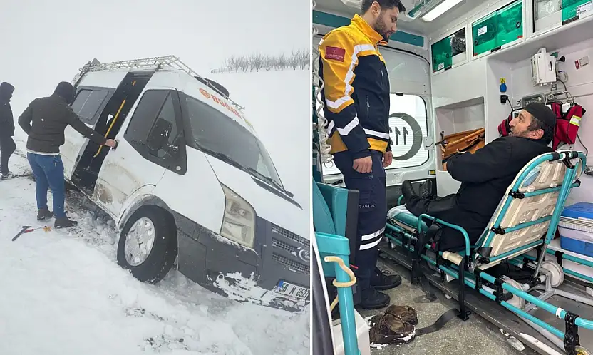 Siirt'te karla mücadele ekipleri zorlu şartlarda vatandaşların yardımına koşuyor