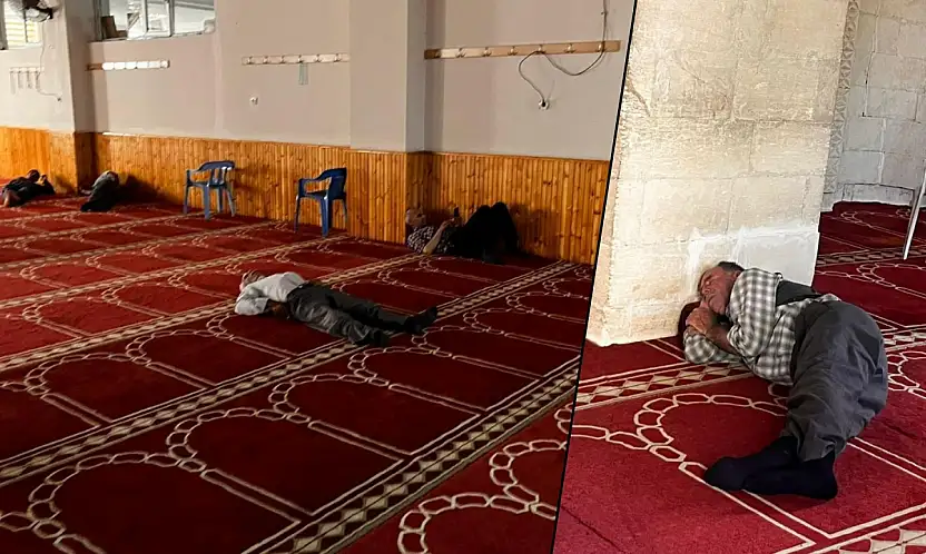 Siirt'te Kavurucu Sıcaklardan Bunalan Vatandaşlar Camilere Sığınıyor