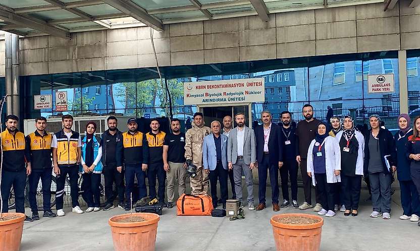 Siirt'te KBRN Tatbikatı Gerçeğini Aratmadı